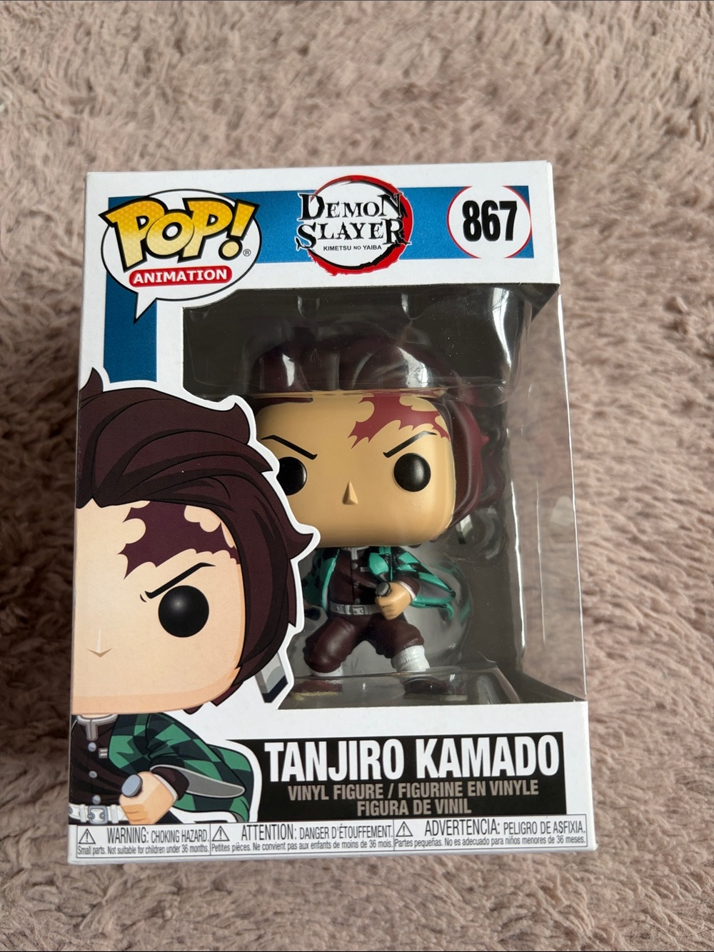 Funko Pop! Tanjiro Kamado Vinyl Figure - Green & Brown